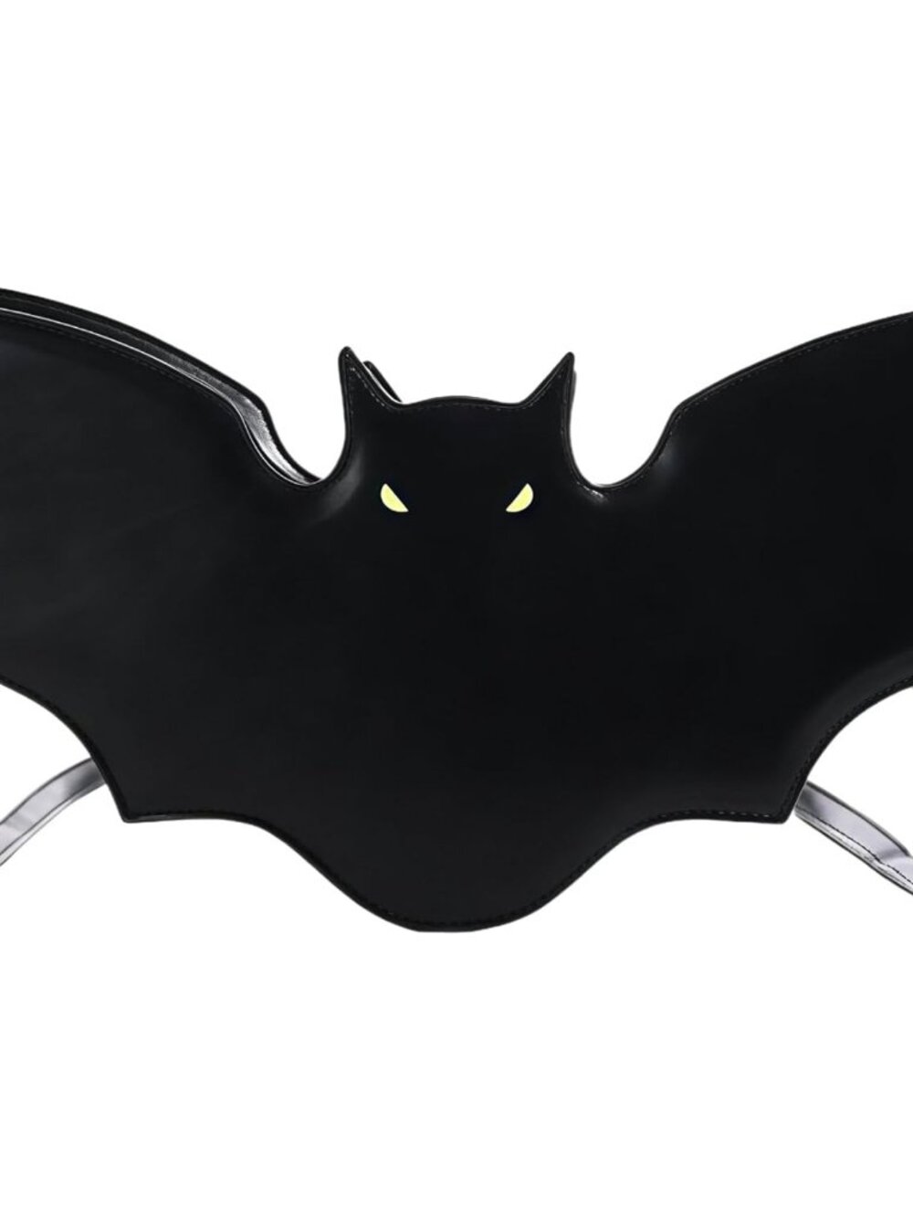 goth halloween gothic bat purse shoulder bag, small novelty emo vegan leather cr